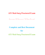 ATI Medical Surgical Proctored Exam (10 Versions) (Latest-2023)/ Medical Surgical ATI Proctored Exam / ATI Proctored Medical Surgical Exam | Complete Document for A.T.I Exam |