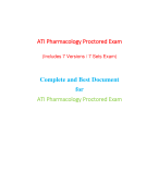 ATI PN Pharmacology Proctored Exam (7 Versions) (Latest-2023)/ PN ATI Pharmacology Proctored Exam / ATI PN Proctored Pharmacology Exam |Complete Document for A.T.I|