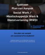 Plan van Aanpak Social Work of Maatschappelijk Werk en Dienstverlening (MWD) | Sjabloon & Voorbeeld