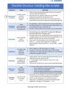 Inleiding Scriptie HBO - Checklist & Structuur