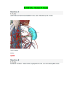 BIOD 152 Module 5 Exam (3 Versions, Latest-2023)/ BIOD152 Module 5 Exam / BIOD 152 A & P 2 Module 5 Exam: Essential Human Anatomy & Physiology II: Portage Learning |100% Correct Q & A|