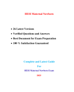 HESI RN Maternal Newborn Exam (26 Versions, 1500+ Q & A, Latest-2023) / RN HESI Maternal Newborn Exam / Maternal Newborn HESI RN Exam |Real + Practice Exam| 