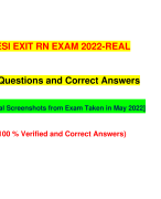 HESI EXIT RN EXAM 2022 / RN HESI EXIT EXAM 2022 – REAL (VERSION-2) |ACTUAL SCREENSHOTS FROM REAL EXAM| [160 Verified and Correct Q & A]