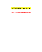 HESI EXIT RN EXAM 2022 / RN HESI EXIT EXAM 2022 – REAL (VERSION-6) [160 Verified and Correct Q & A]