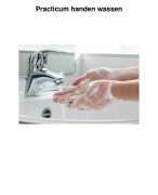 Practicum handen wassen met theorie!