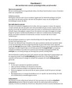 Samenvatting Systeemgericht Werken