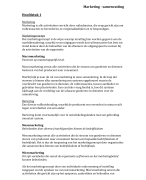 Samenvatting Marketing Kernstof