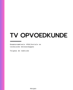 Samenvatting Tv Opvoedkunde TSO 3e graad vakfiche 2023