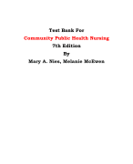   Test Bank For Community Public Health Nursing  7th Edition By Mary A. Nies, Melanie McEwen