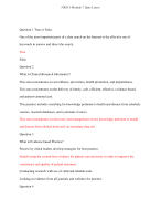 NR515 Module 7 Quiz Latest/NR515 Module 7 Quiz Latest
