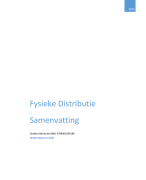 Samenvatting Fysieke Distributie