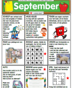 Keuzeopdrachten voor groep 4-5-6-7-8 - september - serie 2
