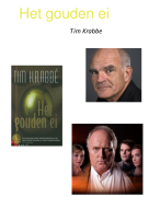 Boekverslag Het Gouden Ei, Tim Krabbé 