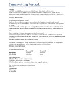 Portaal samenvattingen hoofdstuk 1, 2 en 3