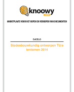 Stedenbouwkundig ontwerpen TU/e tentamen 2014