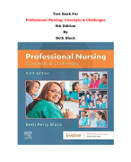 Test Bank For Professional Nursing: Concepts & Challenges  9th Edition By Beth Black |All Chapters, 
