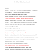 NR 508 Week 4 Midterm Exam (Version 1)/NR 508 Week 4 Midterm Exam (Version 1)