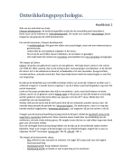 Samenvatting ontwikkelingspsychologie