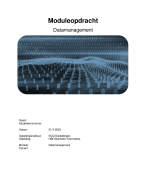 Moduleopdracht Datamanagement - NCOI HBO Bachelor Informatica - Cijfer 7.5