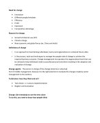 Change management