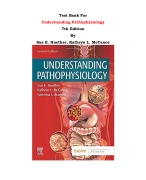 Test Bank For Understanding Pathophysiology  7th Edition By Sue E. Huether, Kathryn L. McCance |All Chapters, Complete Q & A, Latest|