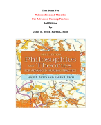 Test Bank For Philosophies and Theories  For Advanced Nursing Practice 3rd Edition By Janie B. Butts, Karen L. Rich |All Chapters, Complete Q & A, Latest|