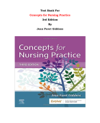 Test Bank For Concepts for Nursing Practice 3rd Edition By Jean Foret Giddens |All Chapters, Complete Q & A, Latest|