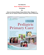 Test Bank For Burns' Pediatric Primary Care  7th Edition By Dawn Lee Garzon Maaks, Nancy Barber Starr, Margaret A. Brady, Nan M. Gaylord, Martha Driessnack, Karen Duderstadt |All Chapters, Complete Q & A, Latest|