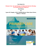 Test Bank For Primary Care: Art and Science of Advanced Practice Nursing - An Interprofessional Approach  5th Edition By Lynne M. Dunphy, Jill E. Winland-Brown, Brian Oscar Porter, Debera J. Thomas |All Chapters, Complete Q & A, Latest|