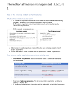 Samenvatting International Finance Management 2