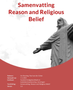 Samenvatting Reason and Religous Belief