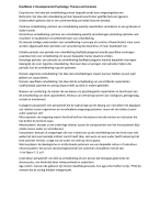 Samenvatting developmental psychology leman hoofdstuk 1