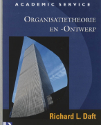 Samenvatting Organisatietheorie en -ontwerp