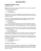 Systematische Natuurkunde vwo 5 samenvatting H8 Arbeid en Energie