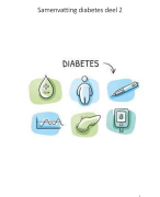 Samenvatting: Diabetes deel 2