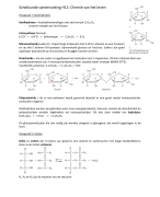 Scheikunde sv H12: Chemie van het leven 5H