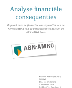 Analyse facilitaire organisatie - analyse financiele consequenties