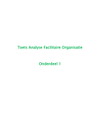 Analyse facilitaire regieorganisatie