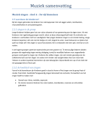 Thema 3 - Muziek samenvatting 