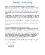 Thema 3 - Rekenen samenvatting 