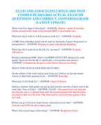 ELLIS AND ASSOCIATES LIFEGUARD TEST COMPLETE 2023-2024 ACTUAL EXAM 250 QUESTIONS AND CORRECT ANSWERS|AGRADE (LATEST UPDATE)