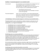 Samenvatting 'Integraal Personeelsmanagement' 