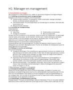 Samenvatting Grondslagen van het management - Hoofdboek