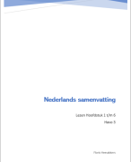 Samenvatting NieuwNederlands Havo3 Lezen H1t/m6