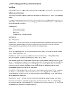 Constructief ontwerpen Samenvatting