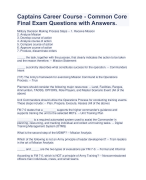 CDCR Lieutenant Exam Quiz with Approved Answers | Latest 2023/2024