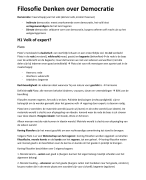 Filosofie denken over democratie Hoofdstuk 1 t/m 6