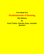 Test Bank For Fundamentals of Nursing Active Learning for Collaborative Practice 3rd Edition By Barbara L. Yoost, Lynne R. Crawford | Chapter 1 – 42, Latest Edition|