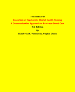 Test Bank For Essentials of Psychiatric Mental Health Nursing  A Communication Approach to Evidence-Based Care  4th Edition By Elizabeth M. Varcarolis, Chyllia Dixon | Chapter 1 – 28