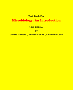 Test Bank For Microbiology: An Introduction  13th Edition By Gerard Tortora , Berdell Funke , Christine Case | Chapter 1 – 28, Latest Edition|